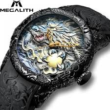 Megalith Men S Watch The Gadget Hawk Watches For Men Dragon Sculpture Luxury Watches For Men