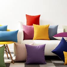 Purple is a majestic color enveloped in mystery and glamor, the type of color you're reluctant to add to if you really want to make a strong visual impression, opt for a purple sofa. Solid Color Rainbow Yellow Green Blue Purple Pillow Cushion Cover Home Decorative Pillows Thick Linen Pillow Case Sofa Cushions Buy At The Price Of 3 24 In Aliexpress Com Imall Com