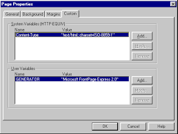 Text with no fill and only. Creating Pages In Microsoft Frontpage Express