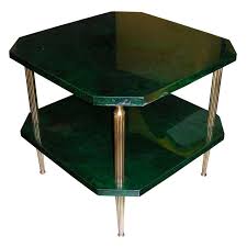 A glass coffee table makes for an elegant, subtle addition to the room, while a coffee table with storage is perfect for creating space for a striking centerpiece. 1960s Emerald Green Parchment Coffee Table By Aldo Tura For Sale At 1stdibs