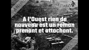 .remarque d ' eric , maria et tous nos amis bretons ! Bande Annonce De Livre A L Ouest Rien De Nouveau De Erich Maria Remarque Youtube