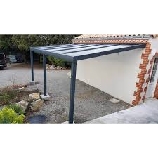 Fabriquer un auvent pour camping car. Carport Aluminium Toit Polycarbonate Adosse 1 2 Voitures Camping Car