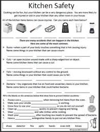 1 Page Worksheets On Kitchen Safety Answer Key Is Only Suggestions Life Skills Lessons Life Skills Classroom Teaching Life Skills