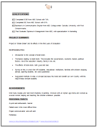About mba project in resume. Mba Student Resume Samples Zimer