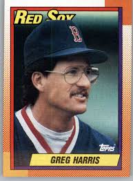 1990 Topps 529 Greg Harris Boston Red Sox