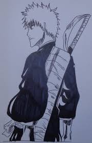 Ichigo Kurosaki Drawing Bleach Bleach Drawing Bleach Anime Drawings
