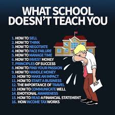 What School Doesnt Teach You Business Motivation Teaching Motivation