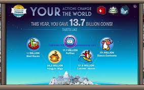 Então, espero que vocês estejam economizando, porque a coins for change está prestes a começar! Club Penguin Coins For Change 2012 Results Posted Club Penguin Island Cheats
