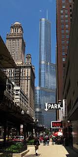 At 29 stories, the second points both north toward river plaza and west to marina city. Trump International Hotel And Tower Chicago Wikipedia
