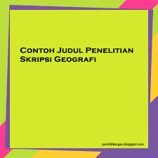 Mar 12, 2021 · contoh soal dan materi pelajaran 10 contoh tesis unpad. Contoh 100 Judul Penelitian Skripsi Jurusan Geografi Blog Paperplane