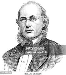 Horace Greeley High-Res Vector Graphic
