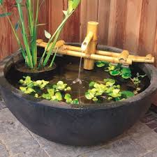 Aquascape Bamboo Pouring Fountain Bamboo Water Fountain Container Water Gardens Bamboo Fountain