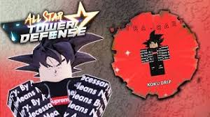🌠nesse vídeo eu mostrei um código do goku drip! Tenha Agora A Skin Do Goku Drip No All Star Tower Defense Youtube
