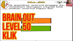 Lalu klik persegi panjang warna hijau tiga kali, maka persegi panjang tersebut berubah warna menjadi orange. Klik Gambar Warna Jingga 3x Kemudian Dengan Cepat Klik Gambar Warna Hijau 5x Brain Out Level 50 Youtube