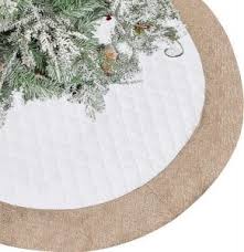Black & white plaid christmas tree skirt decorations for christmas holidays, beautiful design and large enough for decor. The Best Tree Skirt June 2021