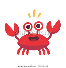 Cute Cartoon Red Crab Drawing Funny Smiling Crab Character Vector Illustration Crab Illustration Cute Drawings Cartoon Drawings