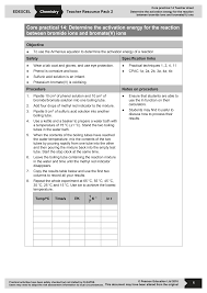 Must provide accurate and correct information. Https Qualifications Pearson Com Content Dam Pdf A 20level Chemistry 2015 Teaching And Learning Materials A Level Chemistry Core Practical 14 Activation Energy Pdf