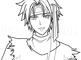 In general, the anime characters cards are presented as follows: How To Draw An Anime Character Usui Tumaki Step By Step Drawing Guide By Catlucker Dragoart Com