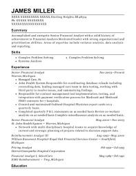 If you're looking for a job in the financial industry, your resume can make or break your application. 20 Best Senior Financial Analyst Resumes Resumehelp