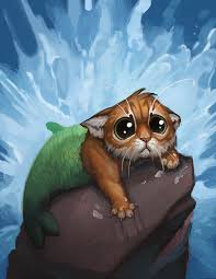 Card Kingdom Merfolk Token By Alradeck On Deviantart Animal Art Merfolk Art