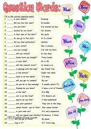 Question Words English Grammar Worksheets English Classroom Teaching English Grammar