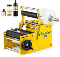 Hanchen Etichettatrice manuale per bottiglie rotonde Etichettatrice  Etichettatrice Applicatore di etichette MT-30 per larghezza 10-110 mm  Lunghezza ...