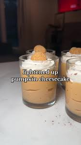 LIGHTENED UP PUMPKIN CHEESECAKE 🎃✨ *maybe the BEST healthyish dessert I’ve  ever made* don’t just take my word for it you need to try this! all you  need is a few ingredients and a blender or food ...
