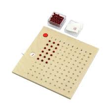 Montessori Multiplication Bead Board Montessori Materials Montessori Montessori Math