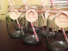 Mason Jars For Drinks Place Card And Favors All In One