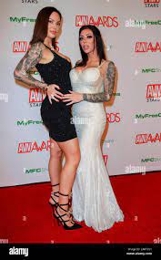 Viking Barbie (l) e Karma Rx partecipano alle Video News AVN Awards per  adulti 2020 al Joint Inside Hotel Hard Rock & Casino di Las Vegas, Nevada,  USA, il 25 gennaio 2020. |