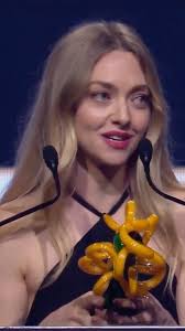 “I’ve learned over time to follow the work that asks something real of me,  to choose what feels honest, even when it’s uncertain.” Amanda Seyfried  accepts the Desert Palm Achievement Award for her ...