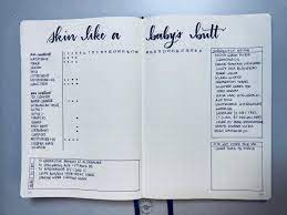 Misc What Better Way Than To Track My Skin Routine In My Bullet Journal Skincareaddiction Bullet Journal Ideas Pages Skin Routine Journal