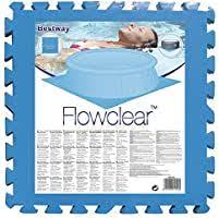 Bestway Flowclear Pool Bodenschutzfliesen Set 8 Stuck A 50 X 50 Cm Blau Amazon De Garten Pool Schwimmbader Bodenschutz