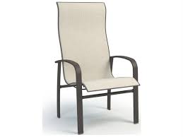 Homecrest Harbor Sling Aluminum High Back Dining Arm Chair 32379 In 2020 Dining Arm Chair Casual Outdoor Furniture Patio Furniture Collection