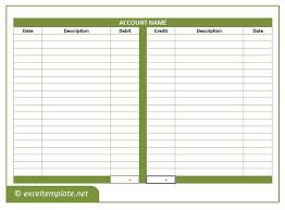 Ledger template created in excel for extra practice, guided instruction on whiteboard, etc. General Ledger Template The Spreadsheet Page