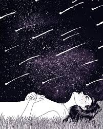 Sivan Karim On Instagram Shooting Stars Have You Ever Had The Chance To See Shooting Stars And Make A Shooting Star Drawing Star Illustration Star Painting