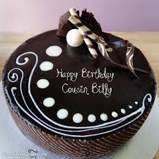 Birthday Cake Design Pictures With Name I Have Written Cousin Billy Name On Cakes And Wishes On This Birthday Wish And It Is Amazing Frie Happy Birthday Chocolate Cake Chocolate Cake Images Cake Name