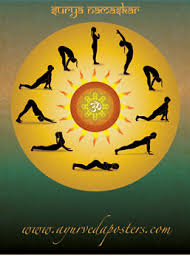 Surya Namaskar Poster Surya Namaskar Ayurveda Poster
