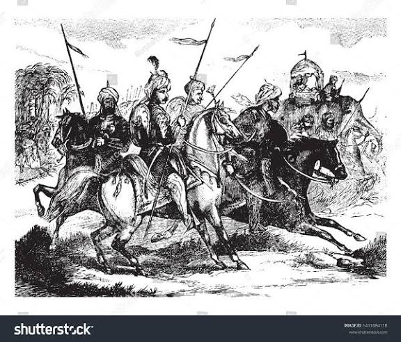 Mahrattas Warriors Masters Guerrilla Warfare Vintage Stock Vector (Royalty Free) 1411084118 | Shutterstock