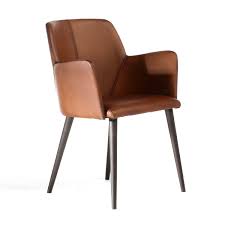In limitierter anzahl sofort verfügbar! Sterling Buffelleder Stuhl In Braun Hellbraun Von Monoda
