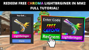 Jul 09, 2021 · the mm2 codes in 2021 is available in this article to help you. Redeem Chroma Lightbringer In Mm2 Tutorial Free Working Mm2 Codes Tutorial Roblox Update 2021 Youtube