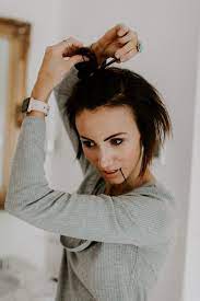Half Top Knot Tutorial For Short Hair Short Hair Top Knot Hair Knot Tutorial Short Hair Tutorial