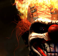 One of the main background designs for twistedmetal.com. Sweet Tooth Twisted Metal Support Thread Smashboards