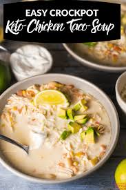 Whether you enjoy spicy mexican food or buttery comfort, you're bound to find the perfect chicken crockpot recipe here. Crockpot Chicken Taco Soup Easy Low Carb Keto Dinner Recipe