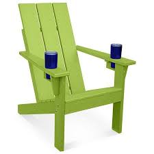 Porchgate Amish Made Heavy Duty Modern Recycled Plastic Adirondack Chair With Cup Recycled Plastic Adirondack Chairs Adirondack Chair Plastic Adirondack Chairs