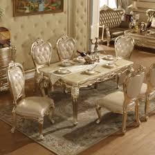 It gives my house a whole new look with an enduring style and finish. China Wood Dining Table Chair Rectangle 6 People Dining Table Luxury Champagne China Furniture Bedroom Furniture