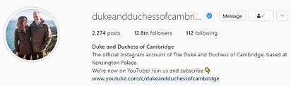 Your usernames can be used to build an entire profile about you. Kate And William S Instagram Revamp Everydays News