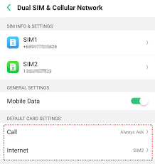 Moving a sim to another compatible device moves your service plan and your. How To Set Default Sim For Call And Text In Oppo Or Android Devices Oppo Global