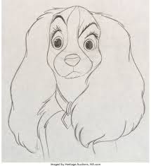 Lady And The Tramp Lady Animation Drawing Walt Disney 1955 Disney Character Drawings Disney Drawings Animated Drawings