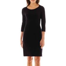 Liz Claiborne 3 4 Sleeve Envelope Neck Sweater Dress Tall Clothes Sweater Sleeves Sweater Dress